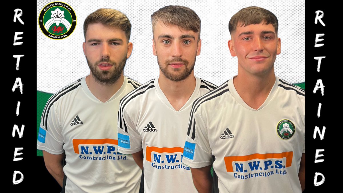 ⚫️ Retained ⚪️

We’re delighted to confirm another 3 players have committed to CPD Y Rhyl 1879 for the 24/25 season.

Ollie Staveley, Casey Faulkner & Sam Ashton will be staying with us next season! 

#sunnyrhyl ☀️ #retained 😊