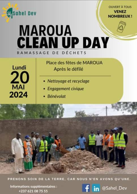 HumanityPurpose's tweet photo. #Maroua
L'Association #SahelDev qui assure le lead de la section #Environnement, #Santé & #Protection du réseau #HumanityPurpose, a organisé le ce #20mai2024 un #CleanUp qui a permis de mettre la propreté sur la place des fêtes après le défilé.
@civic_watch @CIVICUSalliance https://t.co/z8FSHrD0TH