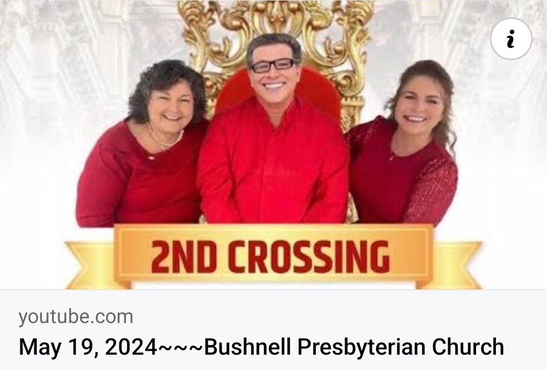 Bushnell Presbyterian #Bushnell #Florida May 19, 2024~~ Pentecost Sunday~~Acts 2:1-13 Special Music by 2nd Crossing. #musicMonday #Presbyterian #pcusa #Pentecost youtu.be/DbPWt8rRh1A?si…