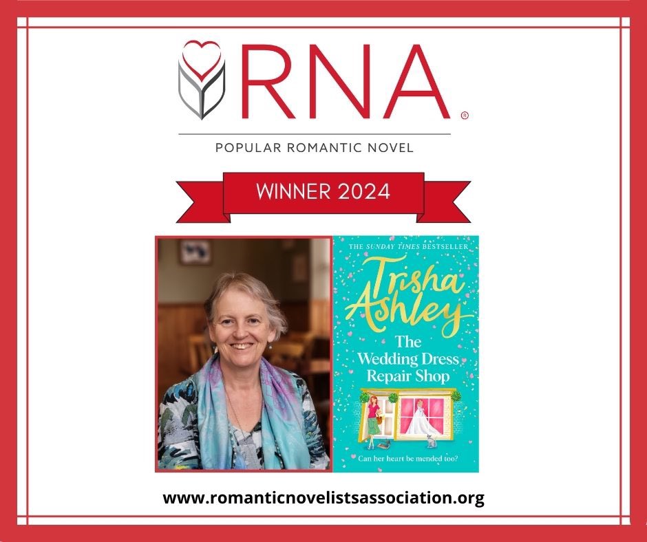 And the winner of the Popular Romantic Fiction Novel 2024 is Trisha Ashley Congratulations. #RNARomanticNovelAwards2024 #RespectRomFic