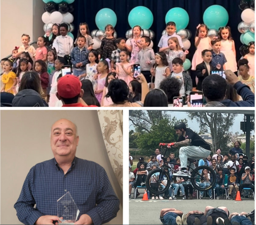 Kudos to our Preschool team for a stellar end-of-year performance! Congrats Mr. Finazzo on the Pasquale 'Pat' Mazzulli Distinguished Member Longevity Award from Fontana Teachers Association. Huge shoutout to the BMX Freestyle Team for an amazing show for our Hemlock Huskies!