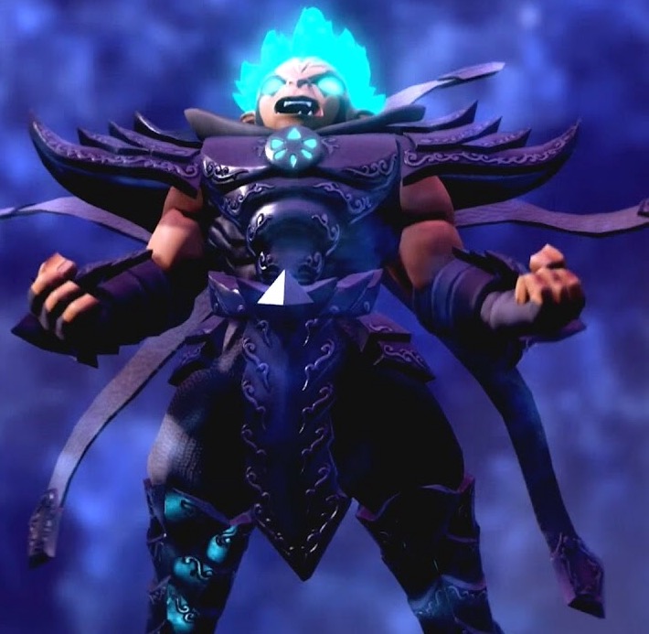Remember when Kaos from Skylanders went Super Saiyan Blue and had dubstep music as his theme song?