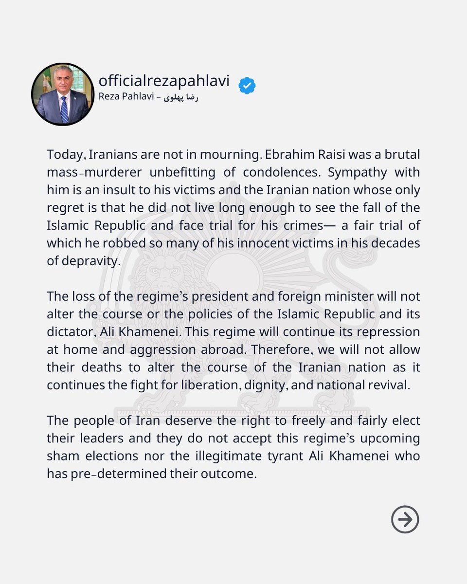 Reza Pahlavi tweet media