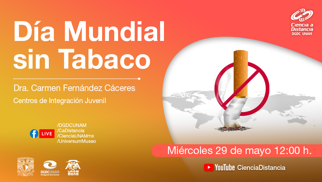 El próximo 31 de mayor es el Día Mundial sin Tabaco,  y como parte de los esfuerzos para concientizar sobre los efectos nocivos de su consumo, la Dra. Carmen Fernández  de <a href="/CIJ_Adicciones/">Centros de Integración Juvenil</a> nos acompañará para brindar más información. Podrás seguirnos en:  bit.ly/4dnXI7B