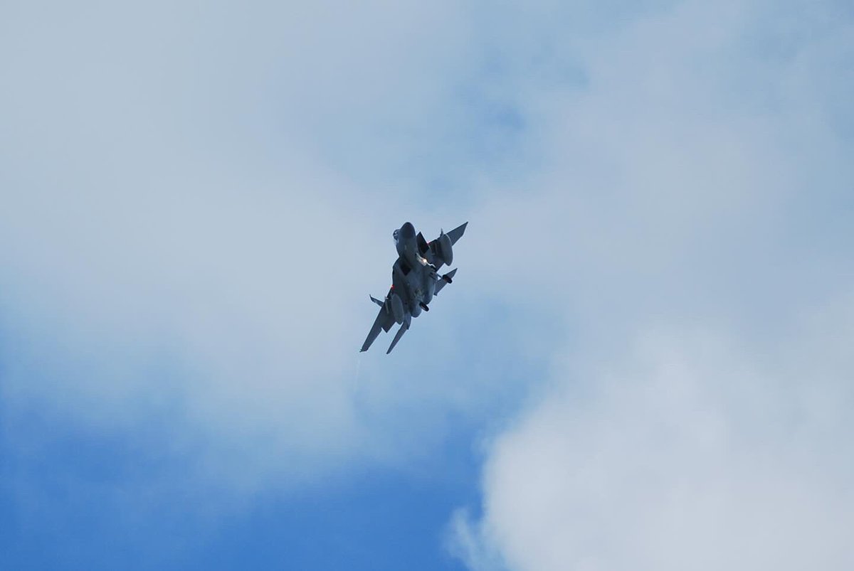 b3njuhmin's tweet image. Jacksonville Air Guard 125th Fighter Wing Strike Eagle low approach at KSGJ #F15C #aviationphotography