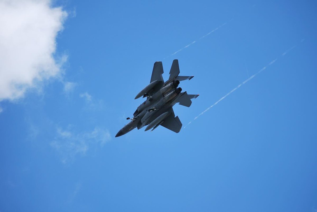 b3njuhmin's tweet image. Jacksonville Air Guard 125th Fighter Wing Strike Eagle low approach at KSGJ #F15C #aviationphotography