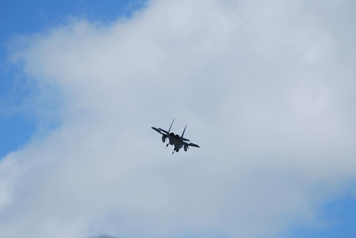 b3njuhmin's tweet image. Jacksonville Air Guard 125th Fighter Wing Strike Eagle low approach at KSGJ #F15C #aviationphotography