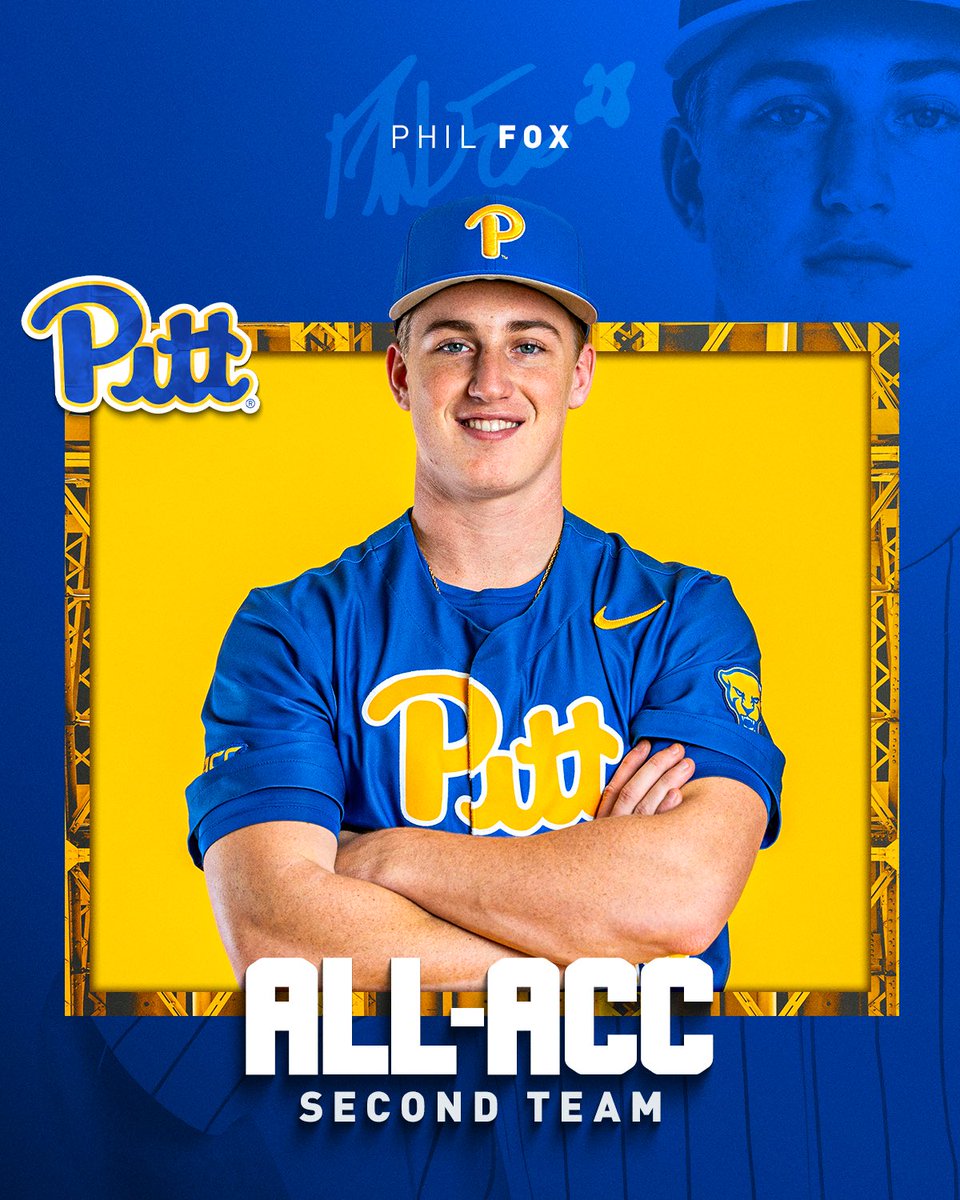 𝗦𝗲𝗰𝗼𝗻𝗱 𝗧𝗲𝗮𝗺 𝗔𝗹𝗹-𝗔𝗖𝗖 🌟 Congratulations to @foxphil22 on earning his first All-ACC selection! #H2P