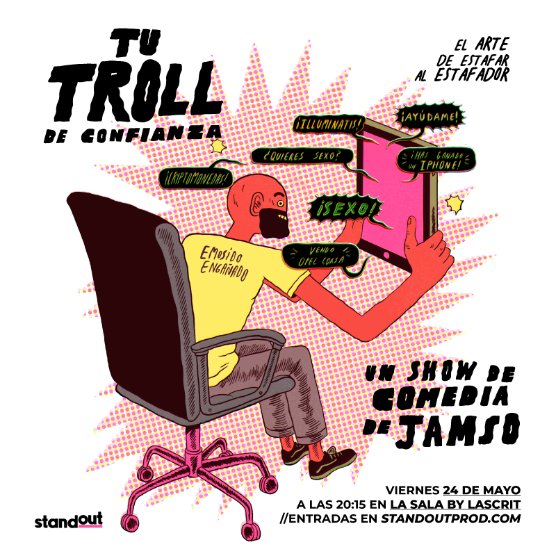standoutprods's tweet photo. Este viernes tenemos doble sesión de risas en @lasala_by_lastcrit:

'Tu troll de confianza' de @jamsito a las 20:15
'Una Hora Con: Lope Núñez' a las 22:30

🎟️ Entradas en https://t.co/hvsYtsFebO https://t.co/9FA91EmzyZ