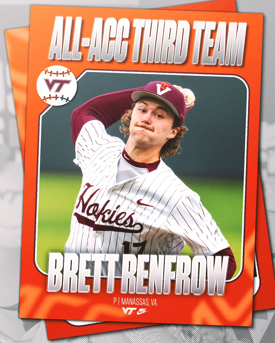 Virginia Tech Baseball (@hokiesbaseball) on Twitter photo ๐๐๐๐ฉ ๐๐จ ๐ช๐ฅ, <a href="/BrettRenfrow/">Brett Renfrow</a>โ๏ธ
Also named to the ACC All-Freshman Team, Virginia Tech's rookie right-hander debuted in Blacksburg to the tune of ๐ wins, a ๐.๐๐ ERA and ๐๐ strikeouts spanning ๐๐.๐ innings pitched:
๐๏ธ vthoki.es/1rE9r
#Hokies ๐ฆโพ๏ธ ๐๐๐๐ฉ ๐๐จ ๐ช๐ฅ, <a href="/BrettRenfrow/">Brett Renfrow</a>โ๏ธ
Also named to the ACC All-Freshman Team, Virginia Tech's rookie right-hander debuted in Blacksburg to the tune of ๐ wins, a ๐.๐๐ ERA and ๐๐ strikeouts spanning ๐๐.๐ innings pitched:
๐๏ธ vthoki.es/1rE9r
#Hokies ๐ฆโพ๏ธ
