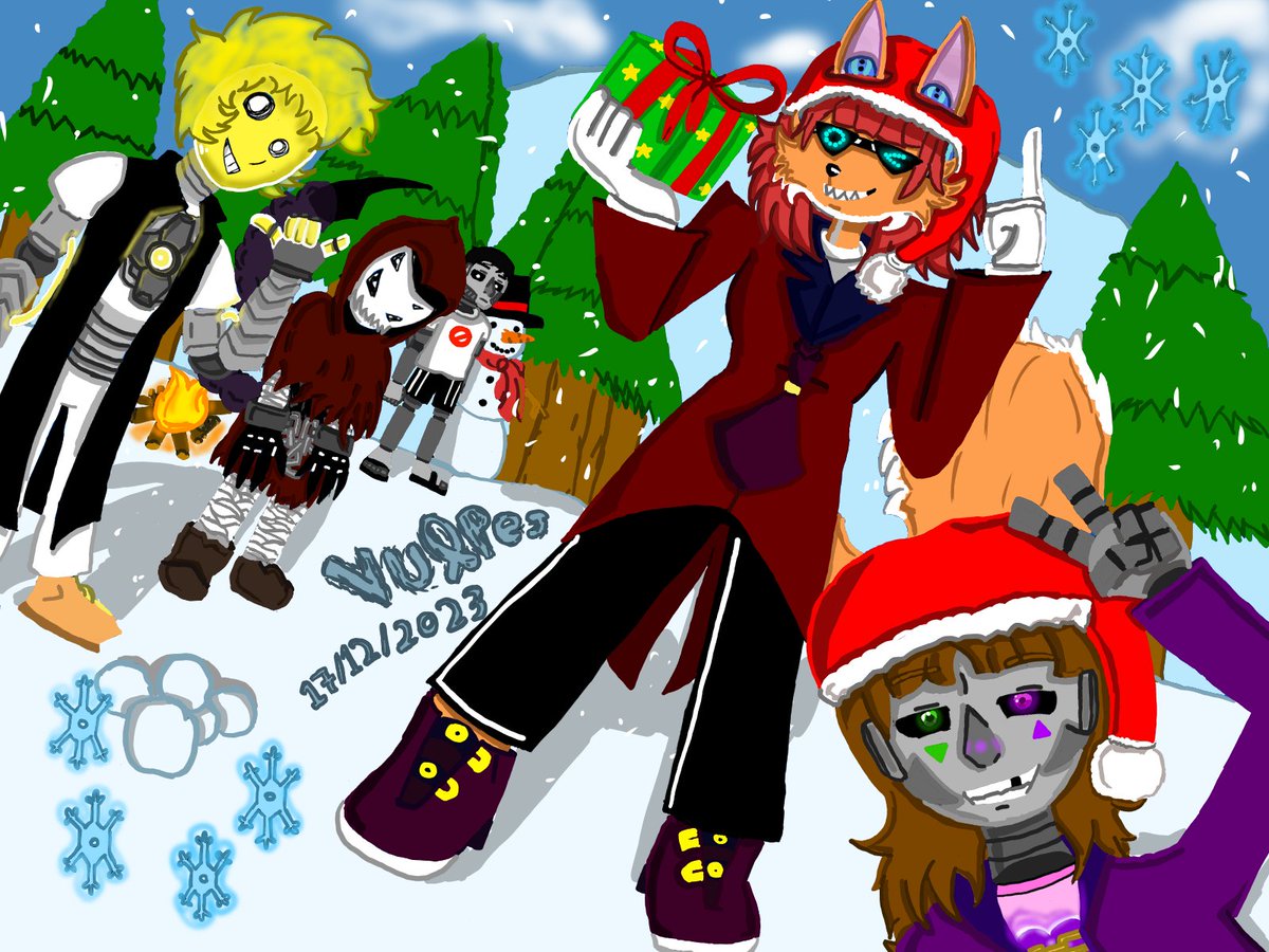 Vulpes_18's tweet photo. Desenho de Natal. https://t.co/us1mJRI7bG