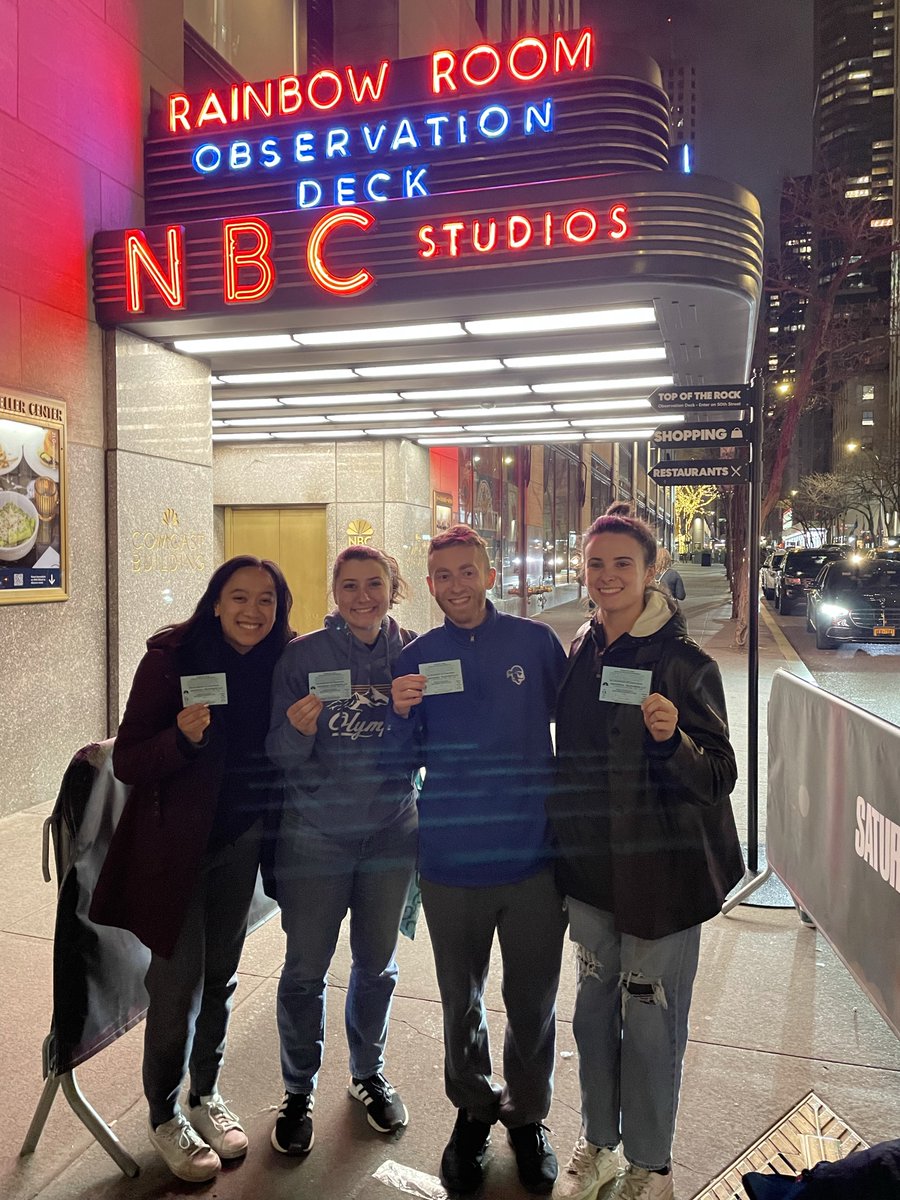 There were so many incredible memories with incredible friends all season on the #SNL standby line, but this one with my final group of students is extremely special!

I had said I wanted to see SNL in 2020. They did too, I said we'd find a way one day. 2024 was #OURYEAR.