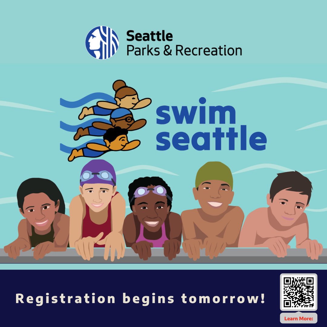 Still looking for swimming lessons this summer? Set your alarms, #SwimSeattle registration opens to the public TOMORROW! Register online or in person.

Read more about the program & sign up today: hiprc.org/blog/swim-seat…

#SwimLessons #PreventDrowning #WaterSafety