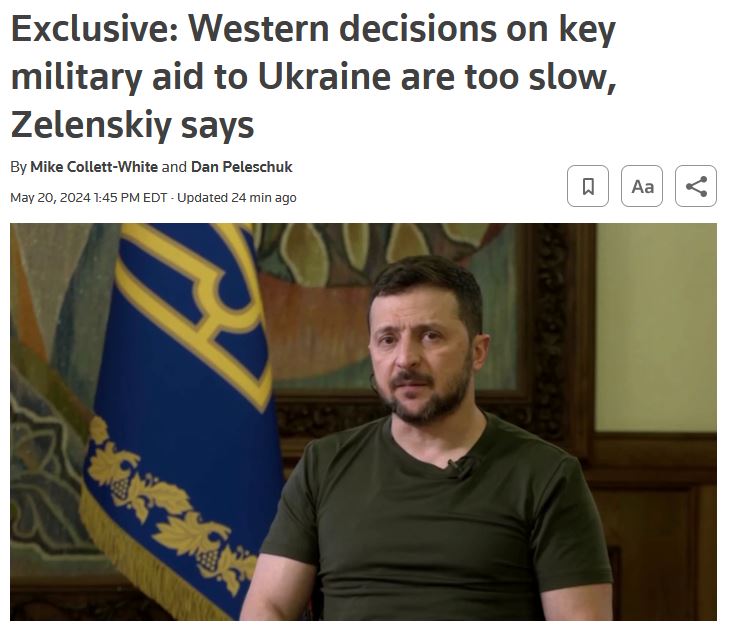 🚨🇺🇸🇺🇦 Zelensky tells Reuters in an exclusive interview that they have been pleading for permission to strike Russian territory with donated weapons. 'So far, there is nothing positive,' he said. UK Foreign Secretary David Cameron has said Ukraine can use their weapons to do