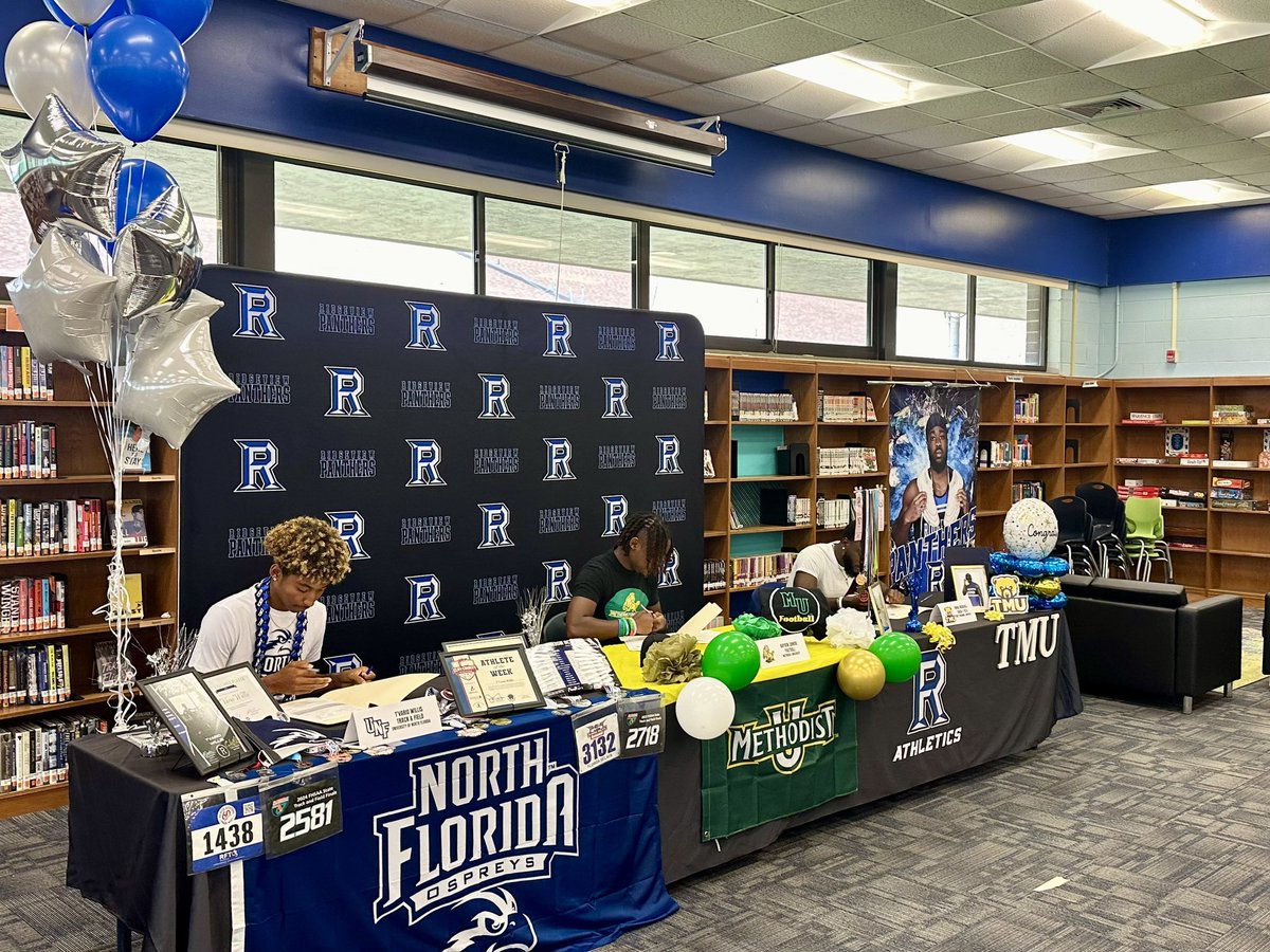 Congratulations to all the @RHSPAthletics Student Athletes signing today!