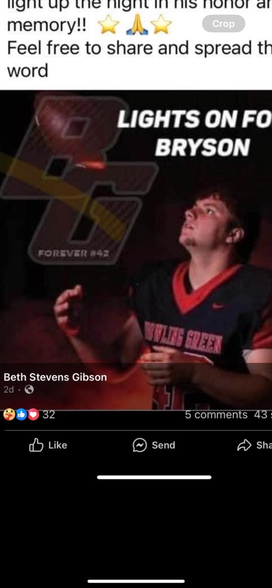 goWINFIELD's tweet photo. The Winfield School District and Athletic Department will honor Bryson this evening by leaving the football lights on throughout the night. 

#warriorup https://t.co/p5vh6S7TkC
