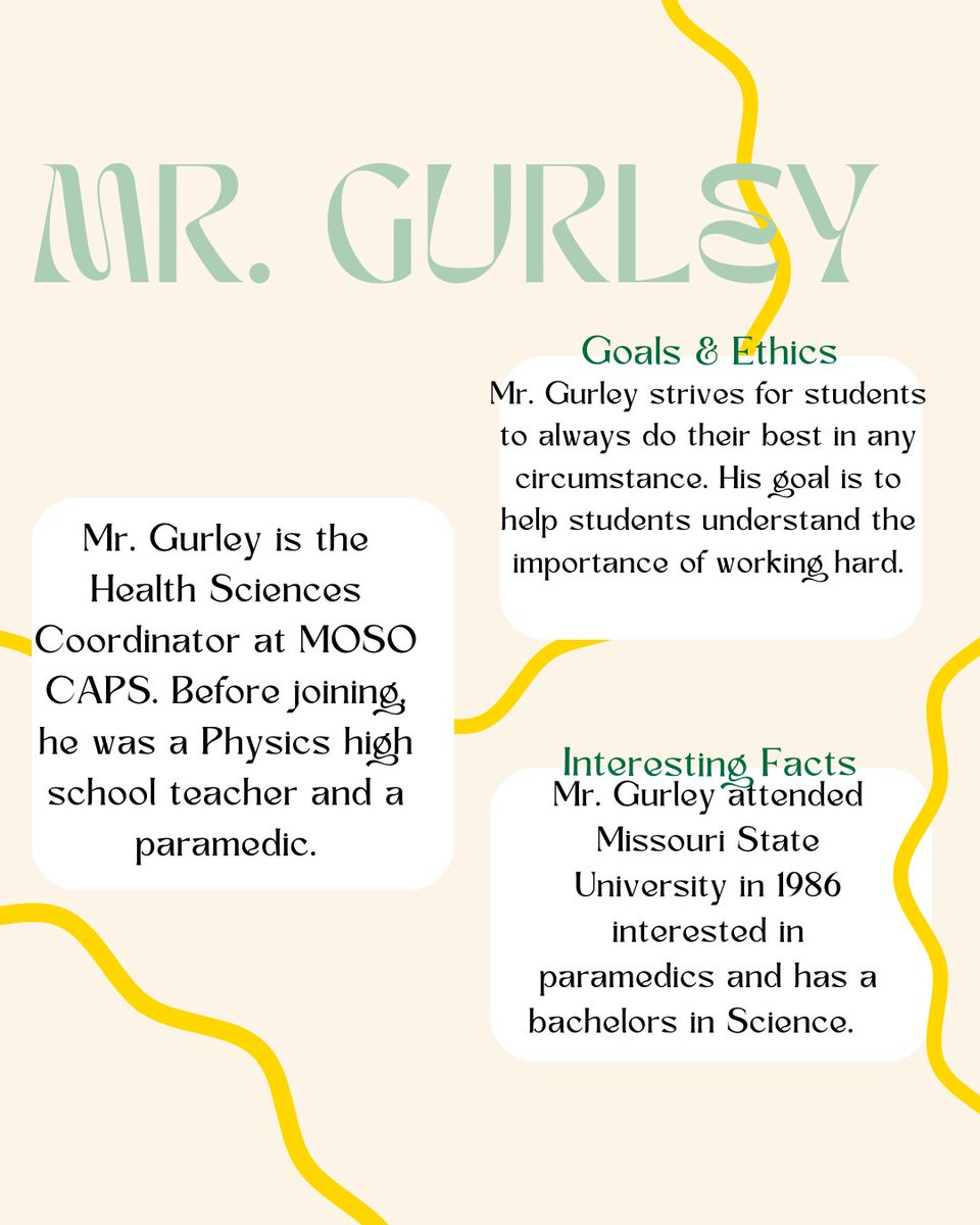 Meet the Health Sciences Coordinator @MichealGurley from MOSO CAPS! #PeopleofCAPS #MOSOCAPS