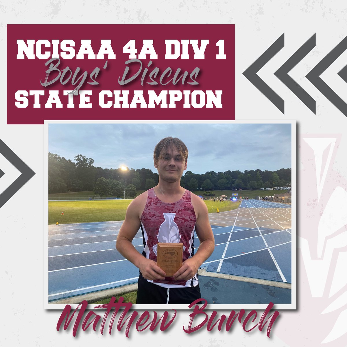 Matthew Burch won the state title in the boys’ discus at the NCISAA 4A Division 1 Track &amp; Field Championships at Cary Academy, with a throw of 140-feet, 8 inches
@ncrunners @scsportsreport <a href="/charlottepreps/">Observer Preps</a>