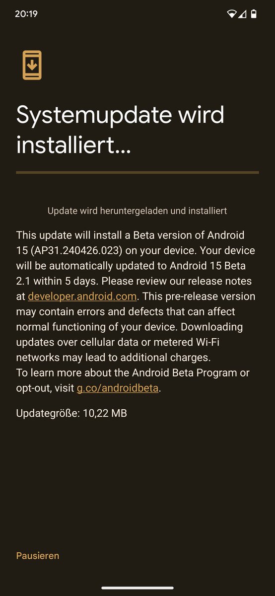Bugfix Update #Android15 2.1 is out. #teampixel