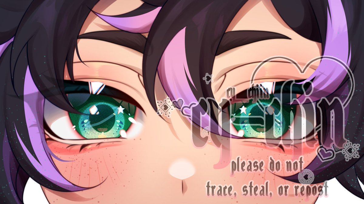 ✨finished eyes banners for <a href="/Razzlebeth/">Razzlebeth</a>  <a href="/Mizz_Blueberryz/">MizzTeperes 🔲😈🔳</a> @Raichump_vt <a href="/ShadowofSaturn/">Shadow of Saturn 🏳️‍⚧️</a>✨

if interested in something similar check out my VGen 💙

[ #VGenComm ]