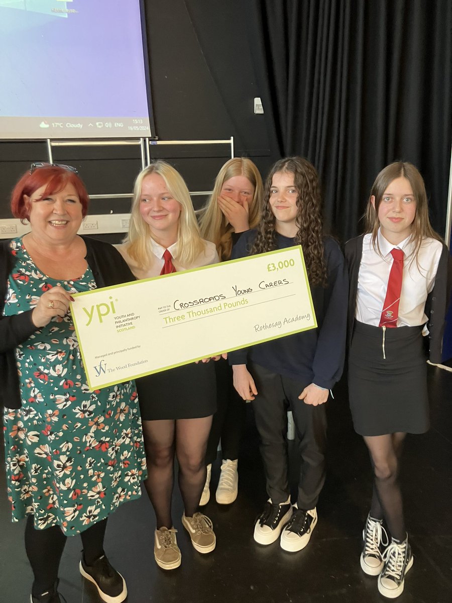 YPI Scotland (@ypi_scotland) on Twitter photo Congratulations to the girls from <a href="/RothesayHigh/">Rothesay High School</a> who represented <a href="/yccowalandbute/">Crossroads Young Carers Cowal & Bute</a> and deservedly won the £3000 grant. Well done to all teams representing their charities Congratulations to the girls from <a href="/RothesayHigh/">Rothesay High School</a> who represented <a href="/yccowalandbute/">Crossroads Young Carers Cowal & Bute</a> and deservedly won the £3000 grant. Well done to all teams representing their charities