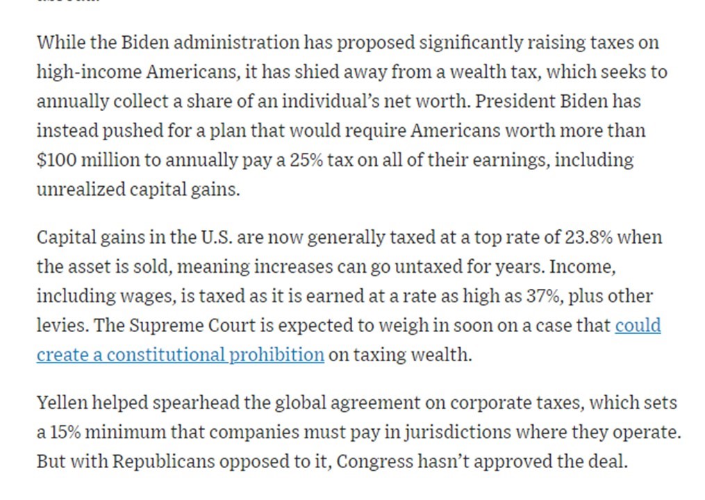 Promising discussion underway on G20 proposal to tax the ultra-rich. The @WSJ doesn't get it right here. It's about global cooperation—not redistribution or forcing a wealth tax. Can be met by range of taxes incl Biden's BMIT. The US should support and shape the G20 proposal.