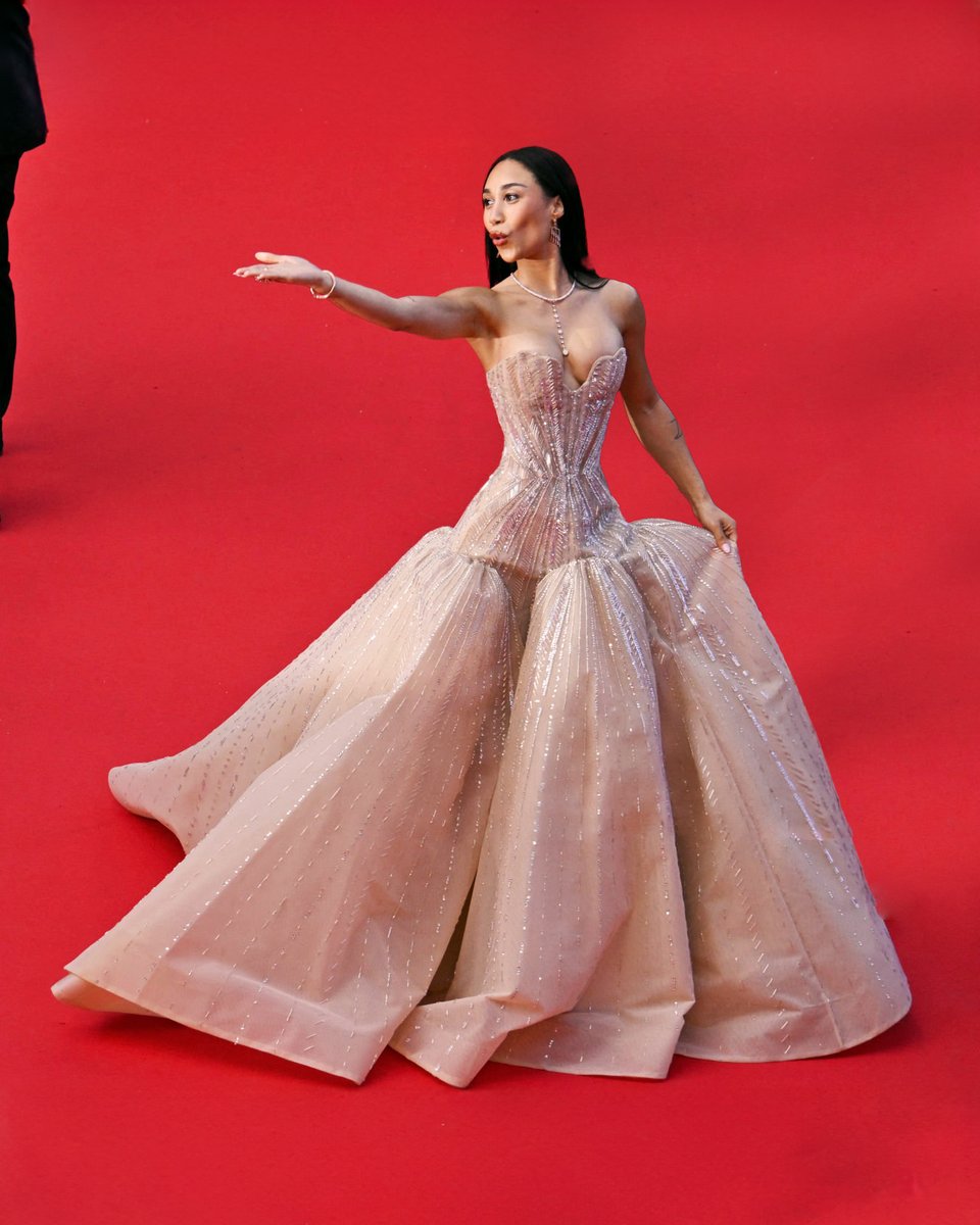 lifeaseva's tweet photo. Coming out of my hibernation to post my first official Cannes Festival look. 

Wearing Rami Kadi couture.

 Styled by moi :) https://t.co/z2Gs4u520L