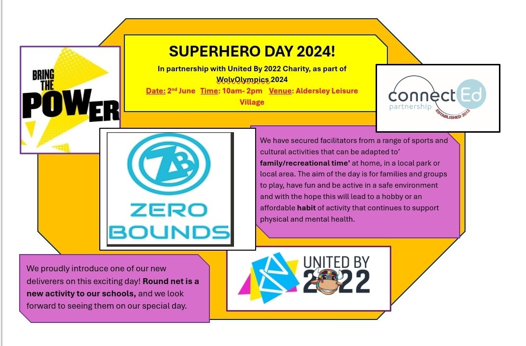 BourtonHelen's tweet photo. Spotlight on one of our special providers for Superheroes day for SEND families.
@UnitedBy2022
@ConnectEdPship
#roundnet https://t.co/PoQhzrz898