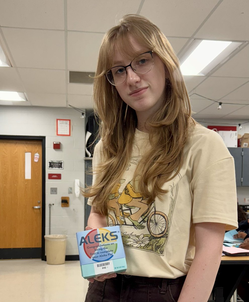 mrscookghs's tweet photo. 🎉Huge shoutout to Sarah Healey and Gabe Tackett for conquering 90% of their Aleks Pie! 🥧📚 Being the first to achieve this milestone in their math course, they've set the bar high! So proud of their dedication and hard work! 👏 @GoshenWarriors @GoshenLocal https://t.co/UqZtNTjGbA