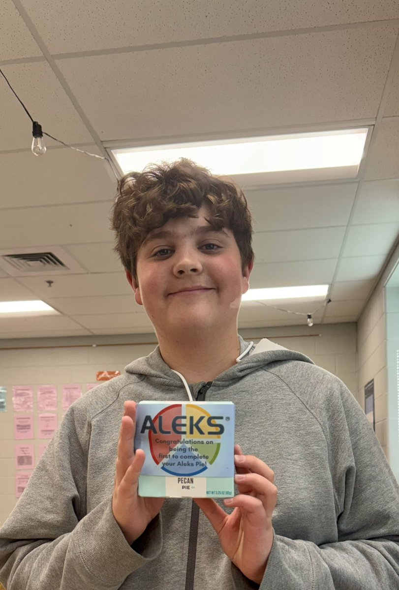 mrscookghs's tweet photo. 🎉Huge shoutout to Sarah Healey and Gabe Tackett for conquering 90% of their Aleks Pie! 🥧📚 Being the first to achieve this milestone in their math course, they've set the bar high! So proud of their dedication and hard work! 👏 @GoshenWarriors @GoshenLocal https://t.co/UqZtNTjGbA