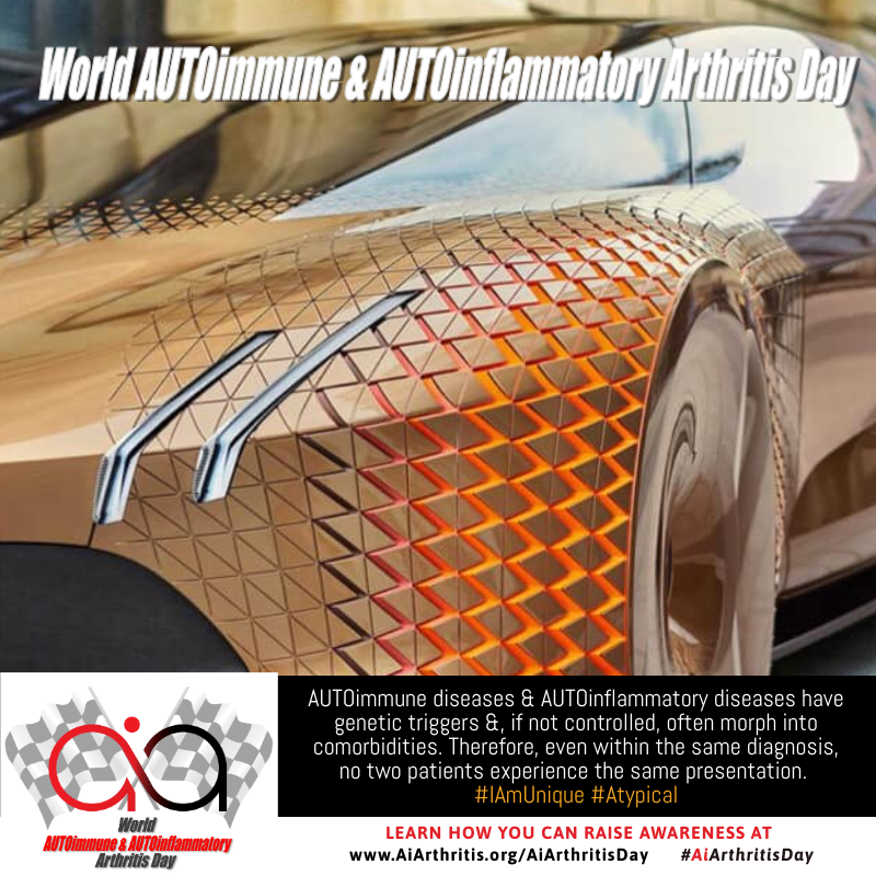 AIArthritisDay's tweet photo. #AiArthritisday #DriveAwareness #LearnArthritis #AiArthritis #chronicdisease #arthritis #inflammatoryarthritis #autoimmune #autoinflammatory https://t.co/nr38j8AcXl