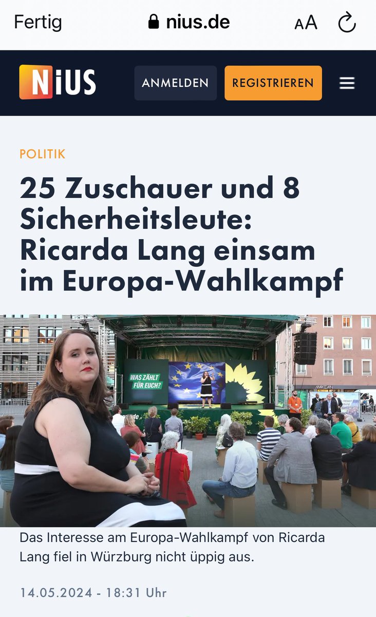Und sie ist, laut Grünem Staatsfunk, eine der beliebtesten Politikerinnen Deutschlands. Und jetzt stellt euch mal vor sie wäre unbeliebt!