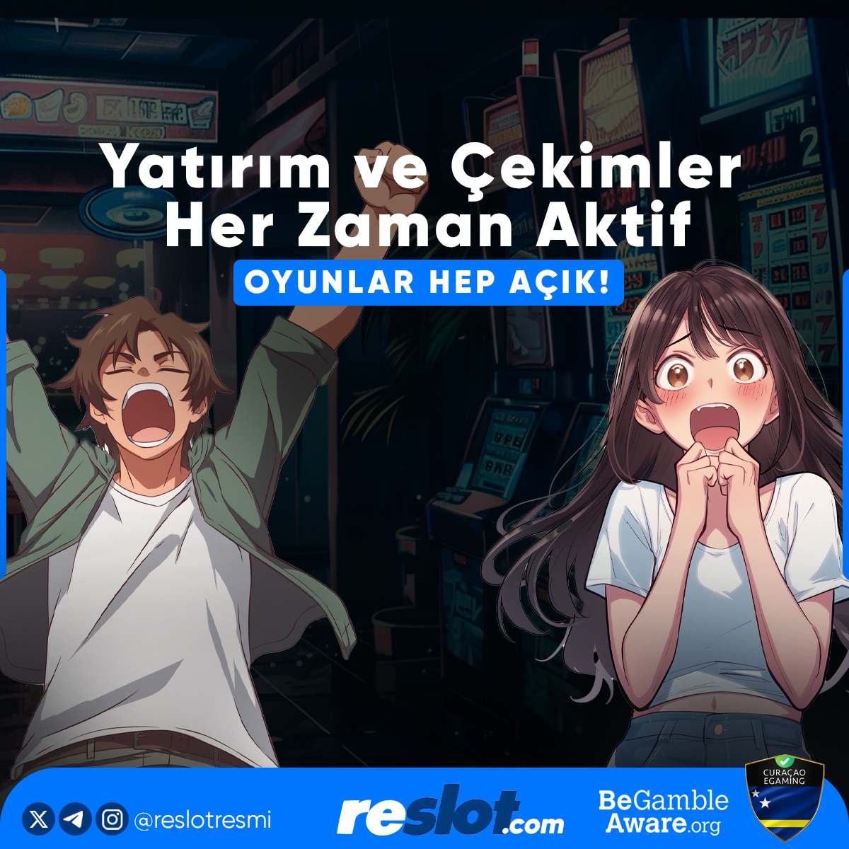 📢 Yatırım ve Çekimler Hep Aktif ! 😎 Dilediğinde Yatır Dilediğinde Çek ! 🎰 Sınırsız Oyna , Sınırsız Kazan ! 💰1000000 TL Çekim İmkanı ! t2m.io/resosyall