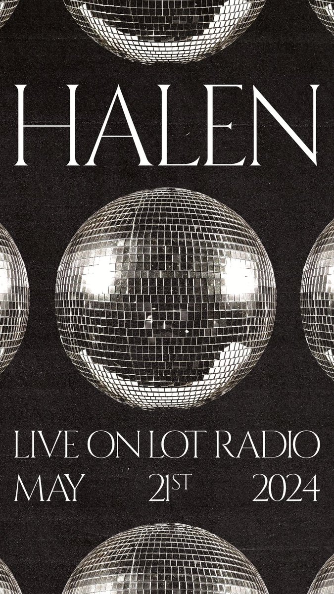 I’m playing disco house as HALEN tomorrow (Tuesday) on thelotradio.com! #tunein

10pm - Midnight