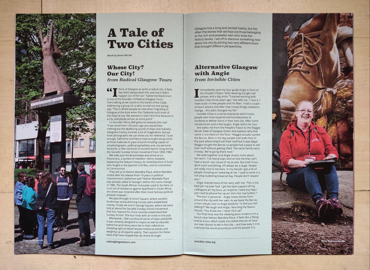 Did you see us in @Govanhill_mag ? our #Glasgow guide Angie had such a fun time taking part in this interview! Free copies available in Glasgow Southside