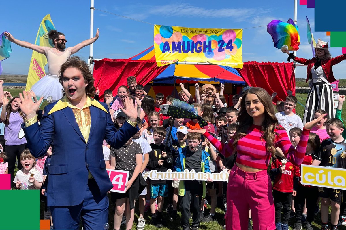 Cula4_TG4's tweet photo. 🎪 SEOLADH AMUIGH 24 🎪
Féile nua lán le cruthaitheacht do dhaoine óga ar an 15ú Meitheamh i mBaile na hAbhann 🎉 Bí linn! 🧡🌈

📝 Cláraigh anois ag: https://t.co/3cgRhz4Wjq https://t.co/Q28CgUEO5h