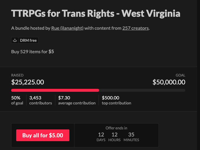 We've made it past $25,000! Halfway to our goal of $50,000 for @projectxrainbow !