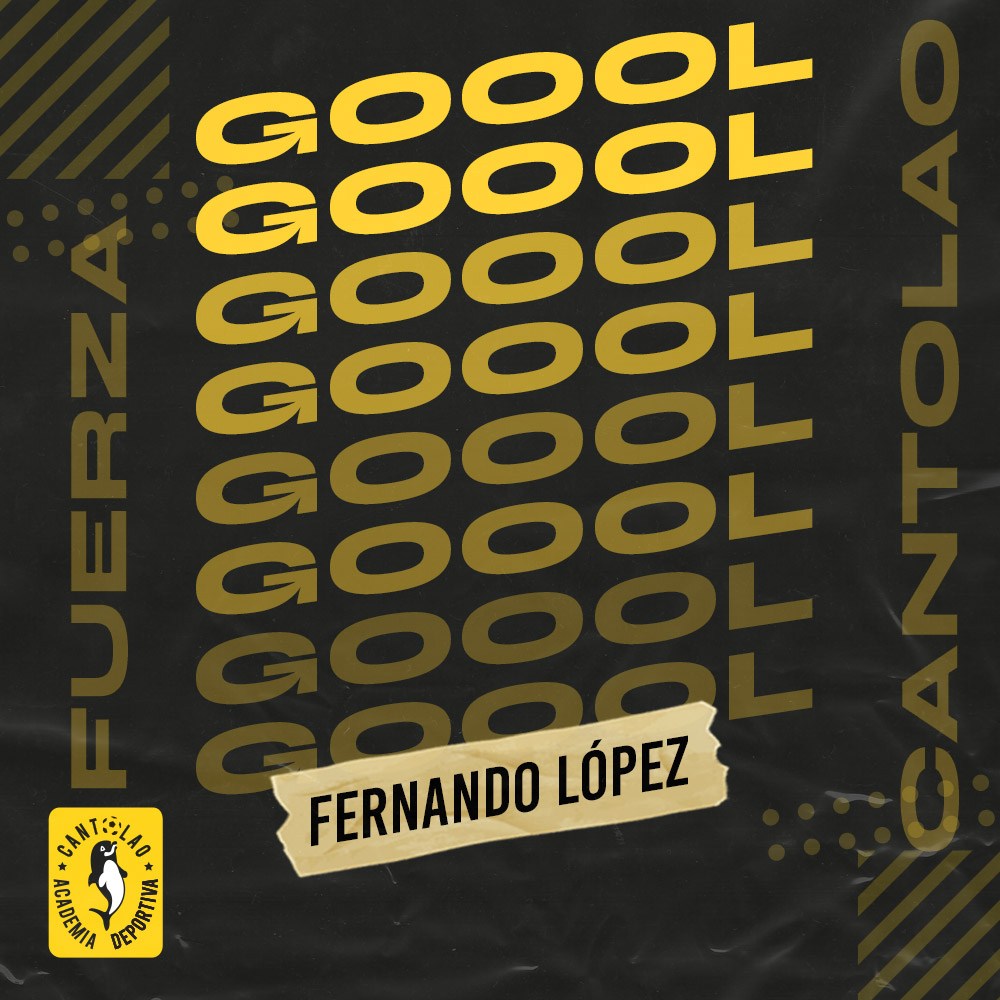 ⏱22’ | #ADCxUCV 1️⃣-0️⃣ ¡GOOOOOOOOL, GOOOOOOOOL! ¡GOOOOOOOOL, GOOOOOOOOL! ⚽🐬 Fernando López #FamiliaCantolao💛🖤 #CantolaoFuerza👏🏽