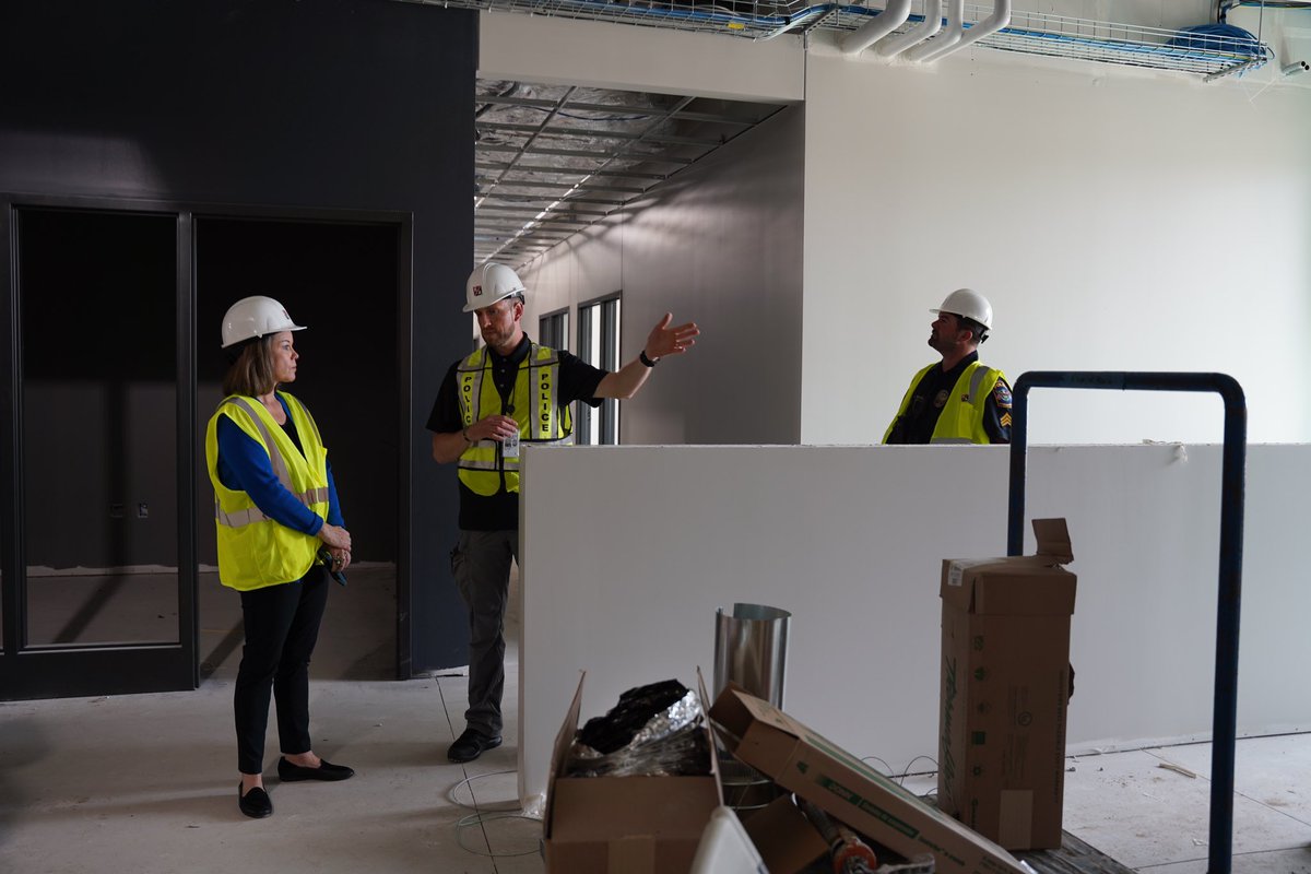 Our local law enforcement officers show up every day to keep #MN02 safe - I stopped by the Rosemount Police Department to thank them for their service to our community and get a tour of the construction of their new police station.