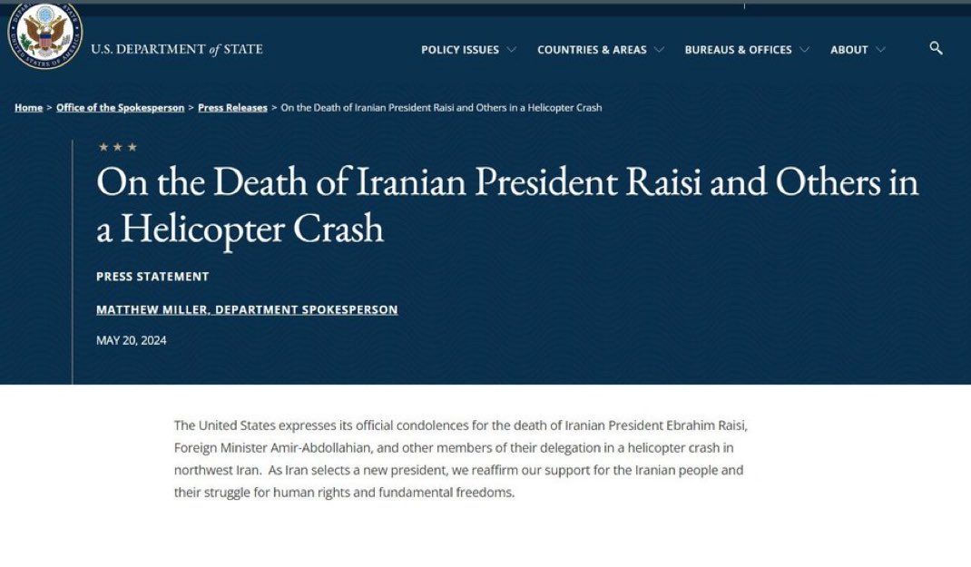DC_Draino's tweet photo. Trump dropped a missile on Iranian General Soleimani

Biden sends condolences to Iran when “the Butcher of Tehran” dies

Guess which one had peace in the Middle East during his term https://t.co/gEhJsoFqdj