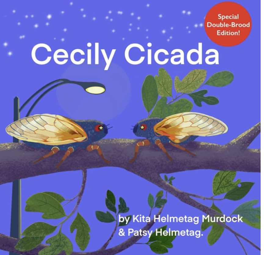 kitamurdock's tweet photo. Cecily Cicada has a double brood edition for the 2024 cicadas! Order on Amazon or find at your local bookstore in the Midwest #cicadas #doublebrood #cicadabook #2024cicadas https://t.co/VZpwEb6Wtx