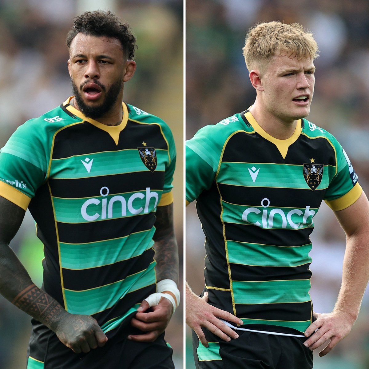 Northampton Saints 😇 (@saintsrugby) on Twitter photo Five Saintsmen have been shortlisted for the 2023/24 <a href="/premrugby/">PREM Rugby</a> Awards 👏
Player of the Season // <a href="/Courtney_Lawes/">Courtney Lawes</a> & <a href="/finsmithh/">Fin Smith</a>
Community POTS // <a href="/beef324/">Ethan Waller</a> & <a href="/TomMRJames/">Tom James</a>
Try of the Season // <a href="/TomMRJames/">Tom James</a>
DOR of the Season // Phil Dowson Five Saintsmen have been shortlisted for the 2023/24 <a href="/premrugby/">PREM Rugby</a> Awards 👏
Player of the Season // <a href="/Courtney_Lawes/">Courtney Lawes</a> & <a href="/finsmithh/">Fin Smith</a>
Community POTS // <a href="/beef324/">Ethan Waller</a> & <a href="/TomMRJames/">Tom James</a>
Try of the Season // <a href="/TomMRJames/">Tom James</a>
DOR of the Season // Phil Dowson