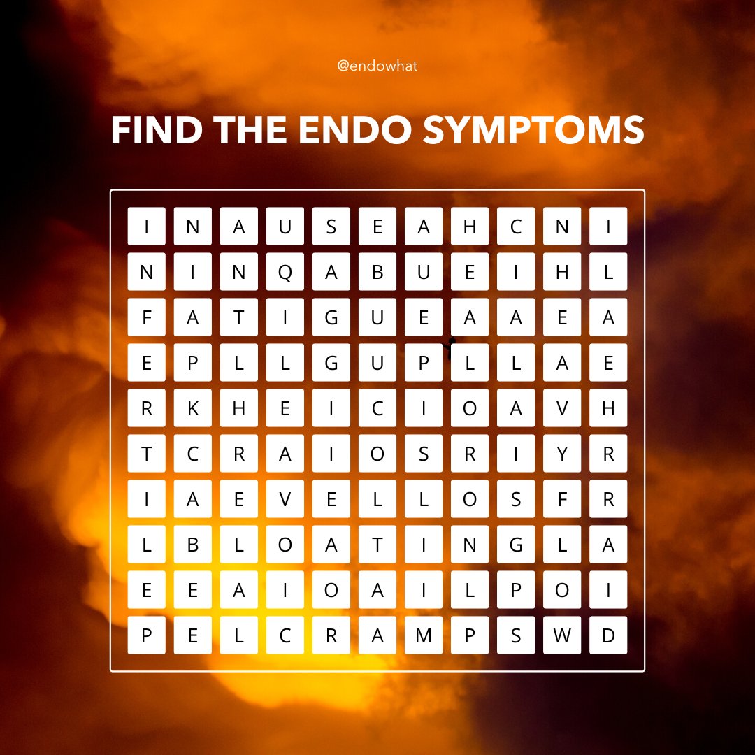 Comment the first symptom you find below <3 #endometriosis #chronicillness #diagnosis #symptoms