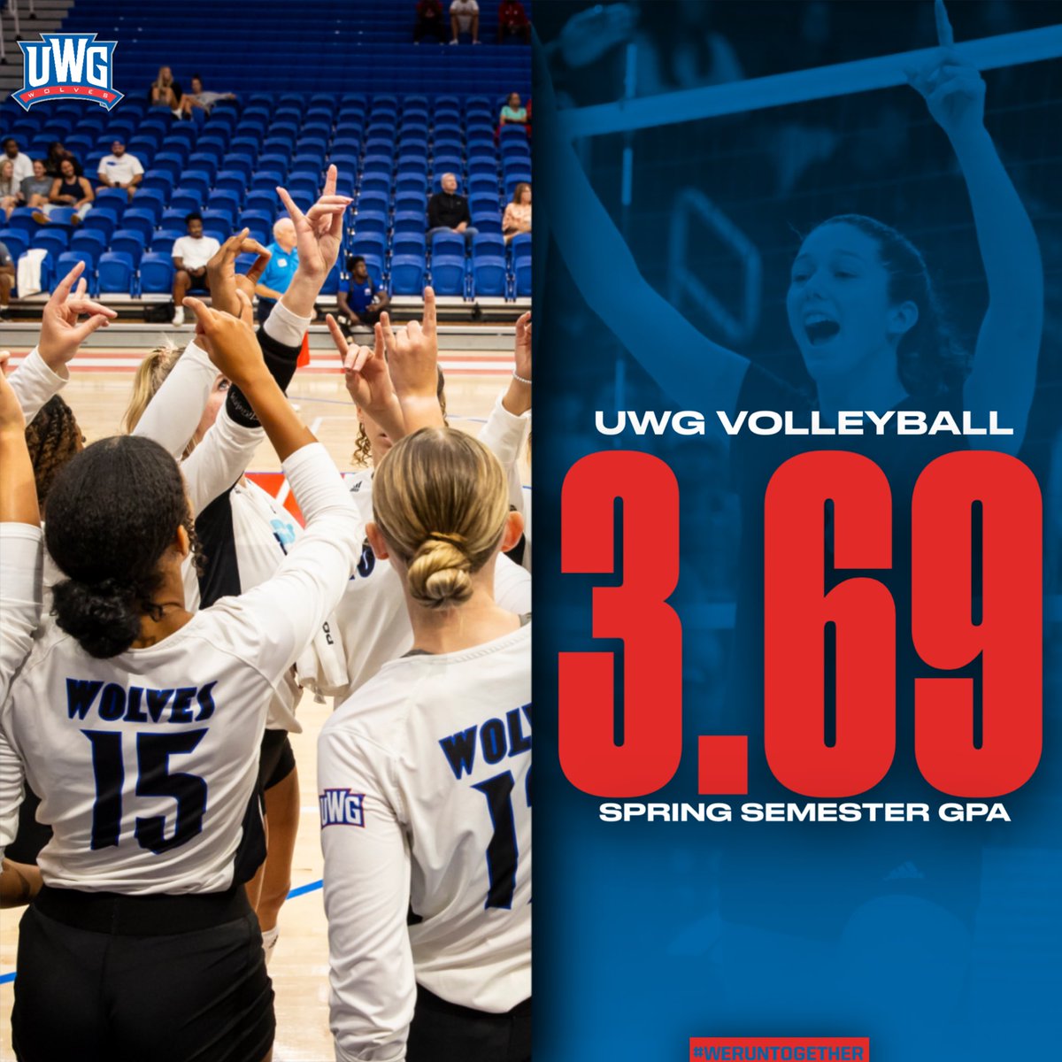 Hard work isn’t confined to just the court! Proud of these young women for their dedication in the classroom and always being the epitome of student-athletes! 📚🏐🐺 #WeRunTogether