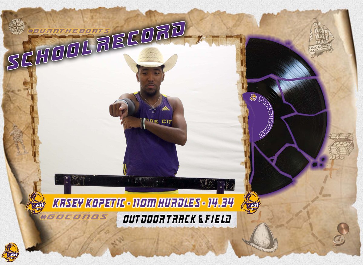GoConqs's tweet photo. 🚨👟School Record👟🚨

Congratulations to Kasey Kopetic who broke the school record in the outdoor 110 meter hurdles with a time of 14.34 at the NJCAA DI Outdoor Track &amp; Field National Championships #GoConqs https://t.co/SaA1nfeXEF