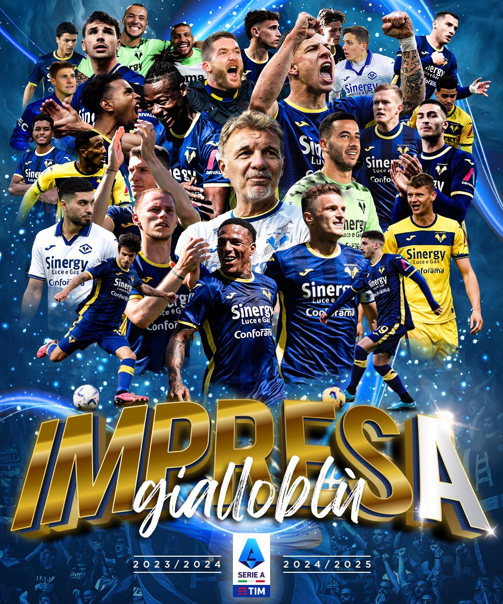 𝗩𝗘𝗥𝗢𝗡𝗔, 𝗦𝗘𝗜 𝗜𝗡 𝗦𝗘𝗥𝗜𝗘 🅰️🅰️🅰️🅰️🅰️🅰️!

#HVFC #impresAgialloblù