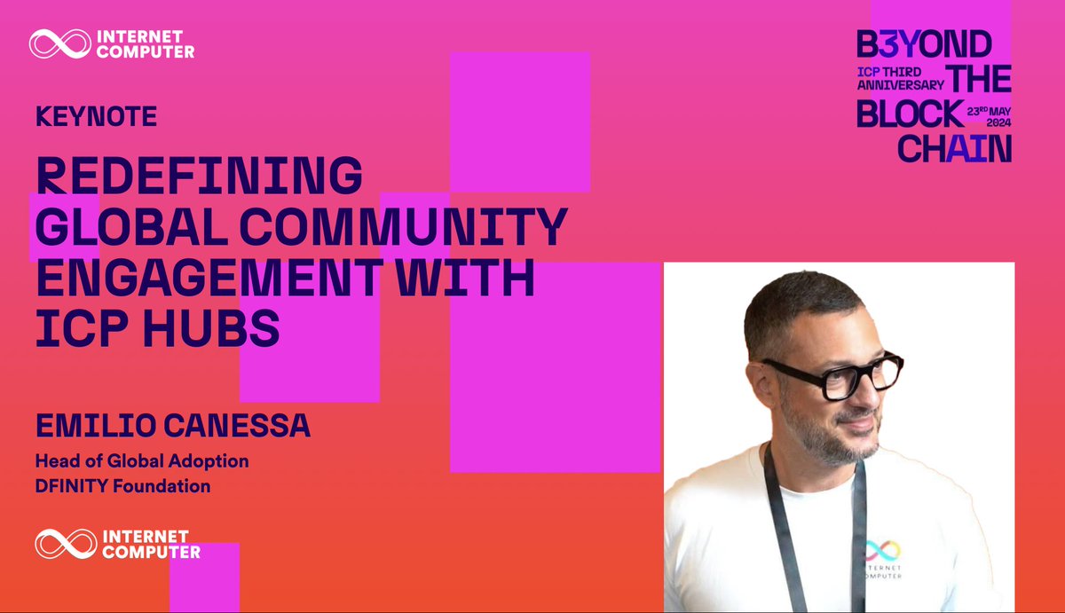 Only 3 more sleeps until #ICP's 3rd Anniversary celebration begins! #ICP wouldn't be the superpower it is, without the @ICPHUBS around the world making it happen. Don't miss @CanessaEmilio's keynote on Redefining Global Engagement with ICP Hubs