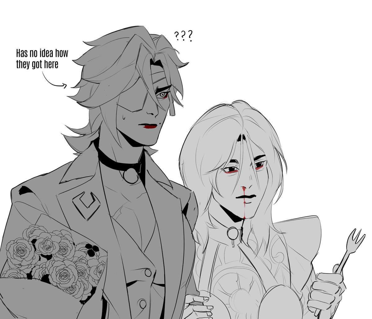 lusaly_'s tweet photo. Itโs hard being a goth cowboy AND the parent of the party. #dndoc #pathfinderoc https://t.co/B7MYEWoWKW