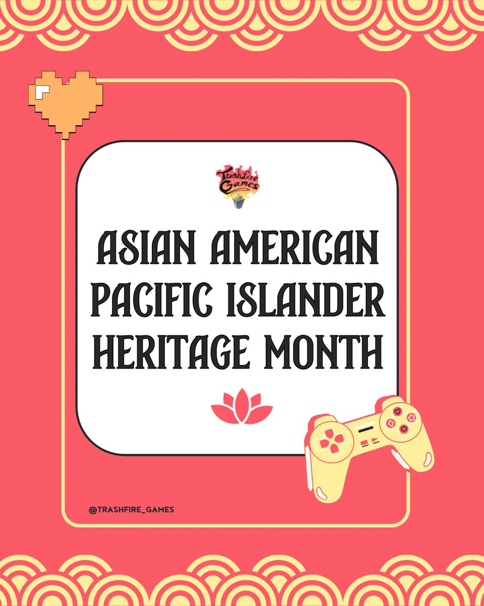 Happy #aapi month 🔥what are some cool AAPI games or gaming professionals that we should know of? 
#apahm #motivationmonday #indiegamedev #gamingcommunity