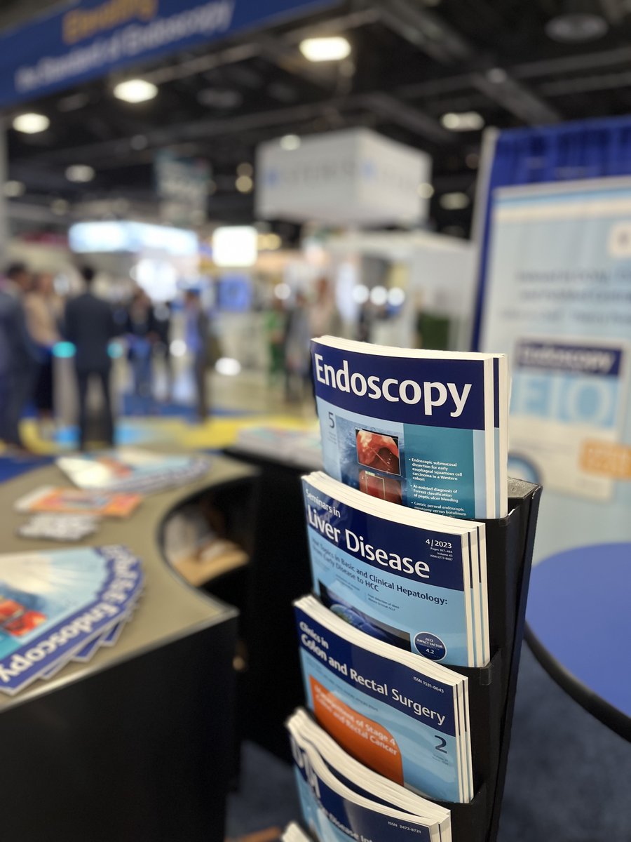 Be sure to drop by our booth #3439 @DDWMeeting to get a copy of our current issue of @endoscopyjrnl You can also stop by to take part in our raffle for a chance to win a discounted Open Access article publication in Endoscopy International Open!